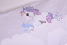 Змінний постільний комплект Baby Veres Unicorn love 3 одиниці, ранфорс (100% бавовна)